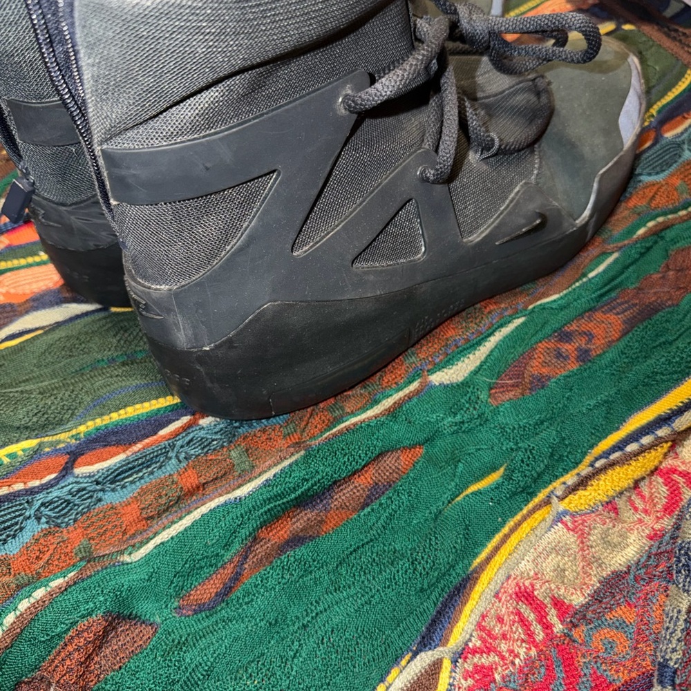 Rare NIKE x Fear Of God “Triple Black” Sneakers 2020 Release w/ box - Picture 3 of 16